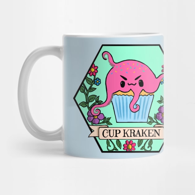 Cup Kraken : Cute Tea Party Kraken Pun by Mighty Fine Arts